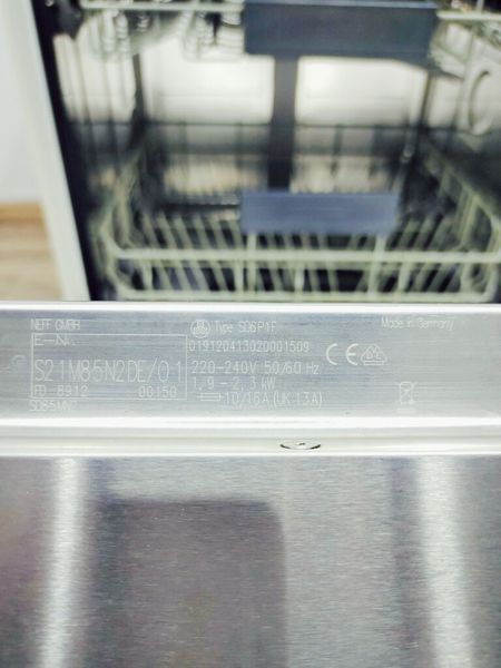 Посудомийна машина Neff S21M85N2DE 01 2300w 12 персон sn 8912 00150 000035925 фото