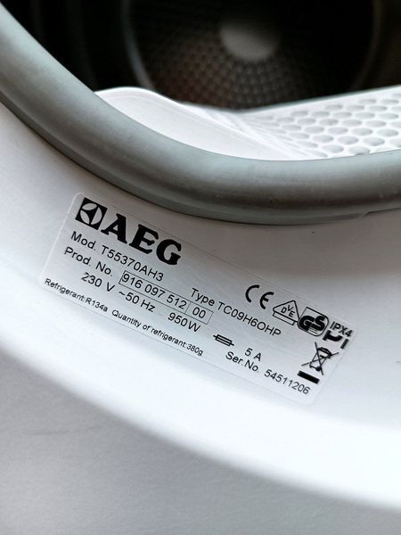 Сушильна машина AEG Protex T55370AH3 950w 7 кг sn 54511206 000046001 фото