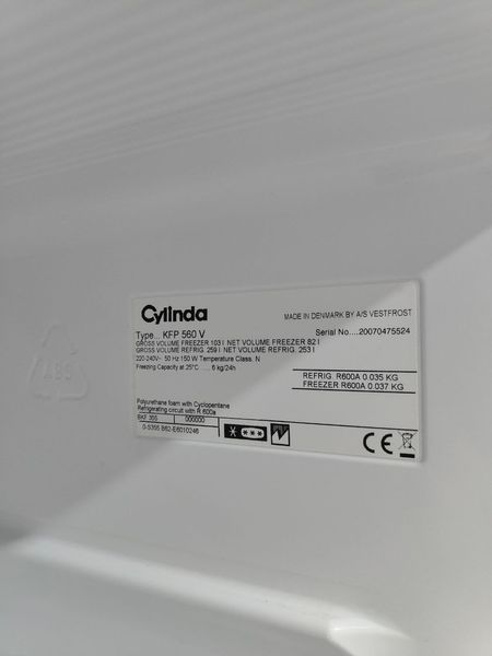 Холодильник двухкамерный Cilinga KFP560V150W 253+82л sn 20070475524 n476 000050180 фото