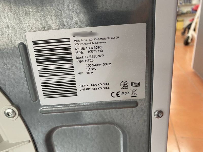 Сушильна машина Premium TCE 635 WP 1100w sn10139730205 000047732 фото