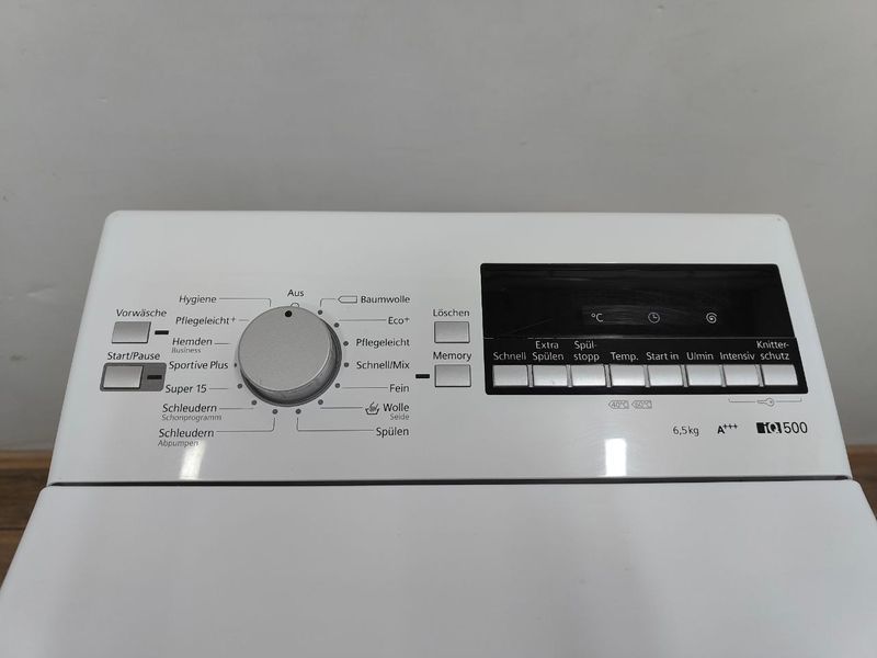 Стиральная машина вертикальная Siemens IQ500 WP12T445 02 2300W 6.5кг sn 9406020657 000052692 фото