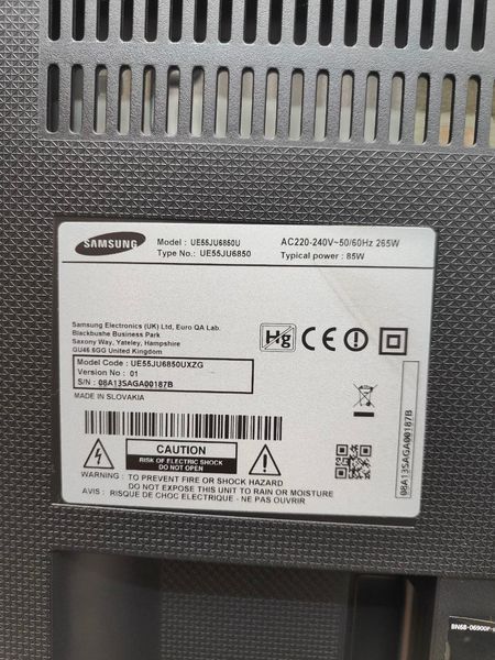 Телевізор 55 Samsung UE55JU6850U LED 4K Ultra HD 85w sn 08A13SAGA00187B 000050698 фото