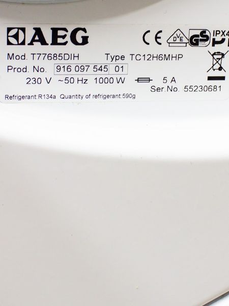 Сушильна машина AEG T77685DIH 1000w 8 кг sn 55230681 000034525 фото