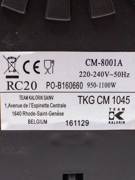 Кавоварка крапельна Team Kalorik TKG CM 1045 1100w бу (без коробки) LPNHE548877566 46д 000027057 фото