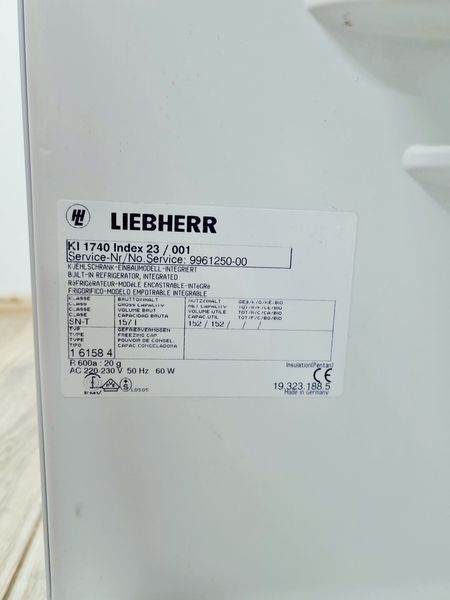 Холодильник однокамерний вбудований Liebherr KI 1740 Index 23 152л 60w sn 193231885 000039430 фото