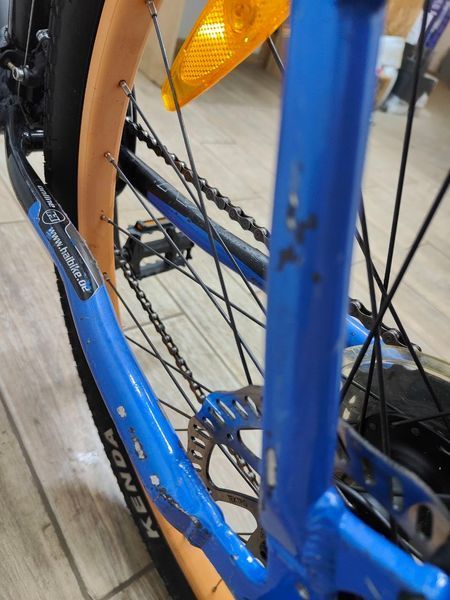 Велосипед 26 Hai Bike Hai Power горный черно голубой алюм 000050923 фото