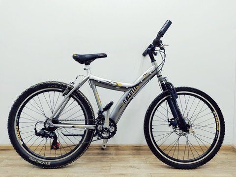 Велосипед 26 Gazelle BikeMachine гірський сірий алюм 000039878 фото