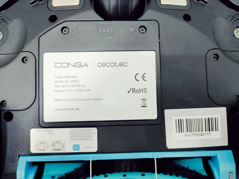 Пылесос робот Cecotec Conga 990 Vital 05417 2600 mAh 000043167 фото