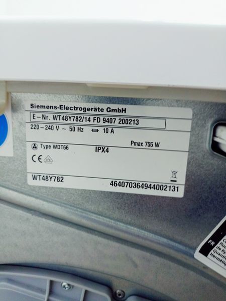Сушильная машина Siemens IQ890 WT48Y782 14 000042356 фото