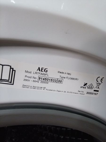 Стиральная машина AEG LR7FA69FL 9кг sn 30500167 000051641 фото