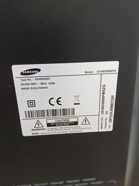 Телевізор 40 Samsung UE40D5000 LED Full HD100w sn Z8F93SLB900755N 000049609 фото