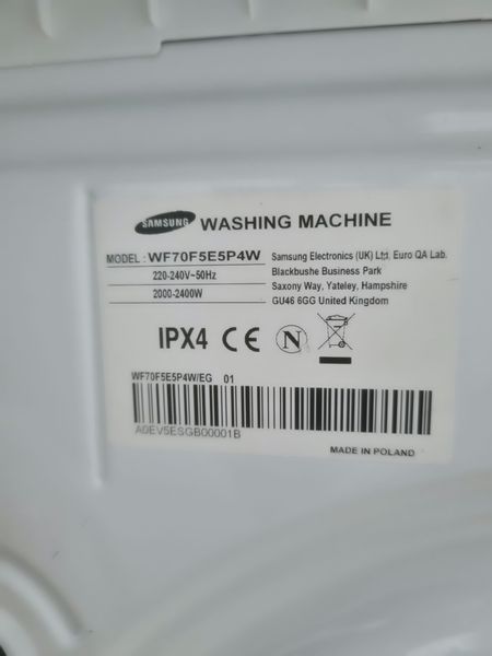 Стиральная машина Samsung WF70F5E5P4W 000040811 фото