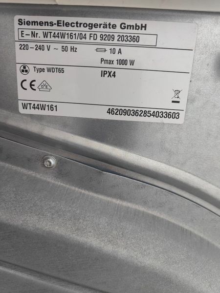 Сушильная машина Siemens IQ500 WT44W161 04 000044680 фото