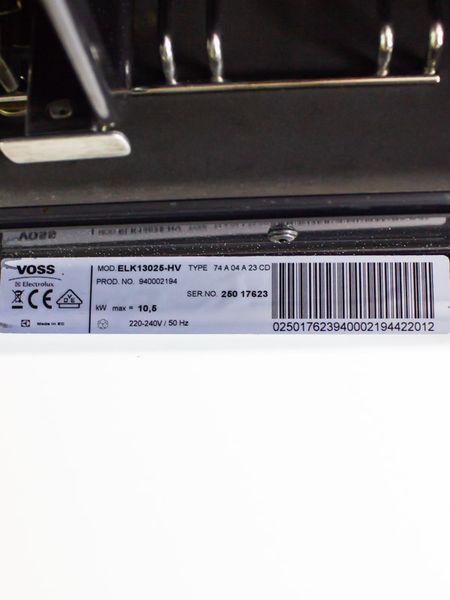 Плита електрична Voss ELK13025 HV 10500w sn 25017623 000031958 фото