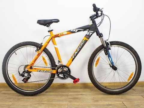 Велосипед 26 Yazoo SV 2.6 гірський чорно-жовтогарячий алюміній 000019473 фото
