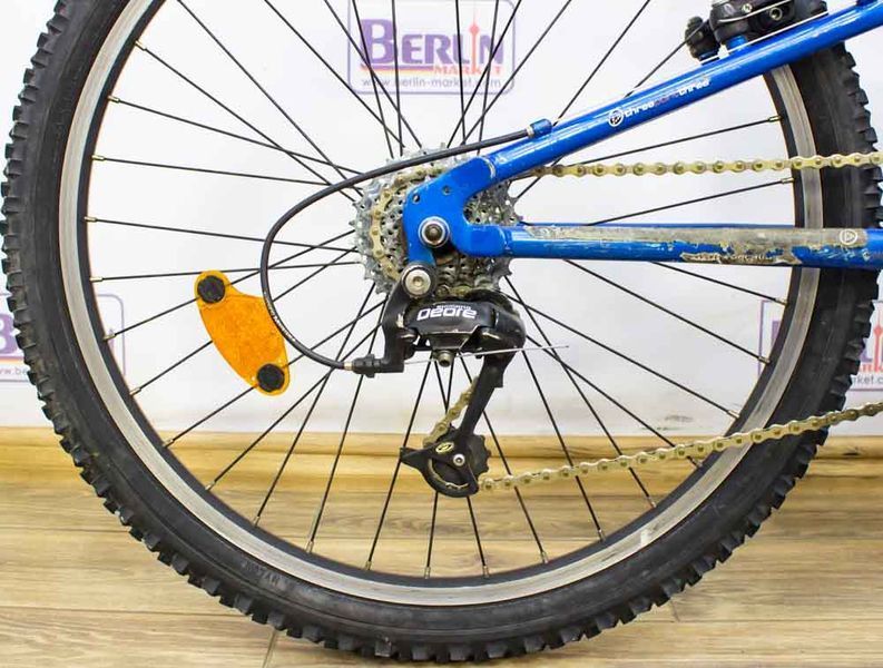 Велосипед 24 Decathlon rockrider двопідвіс синьо-білий алюм 000012399 фото