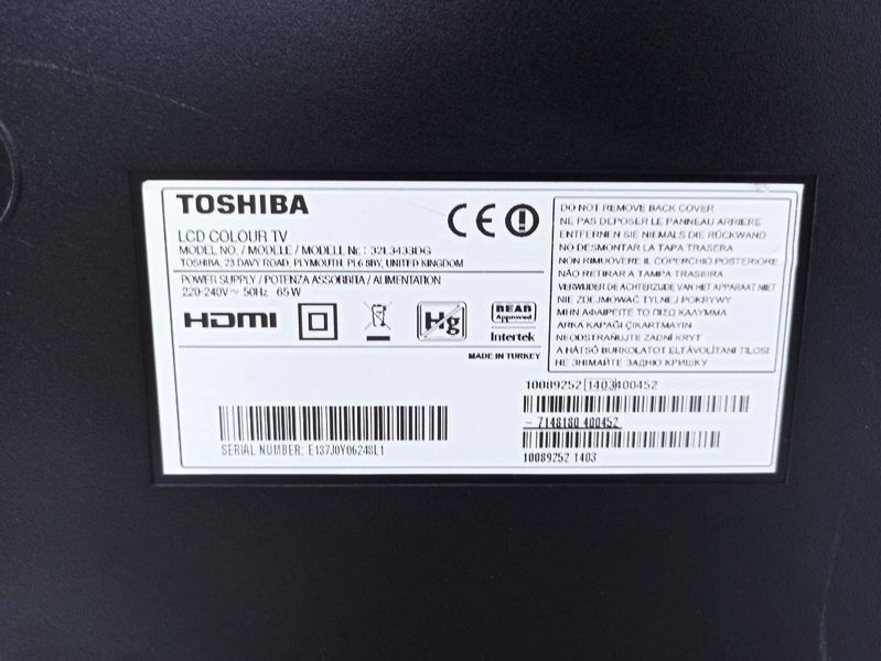 Телевизор 32 Toshiba 32L3433DG Full HD Smart TV 000040701 фото