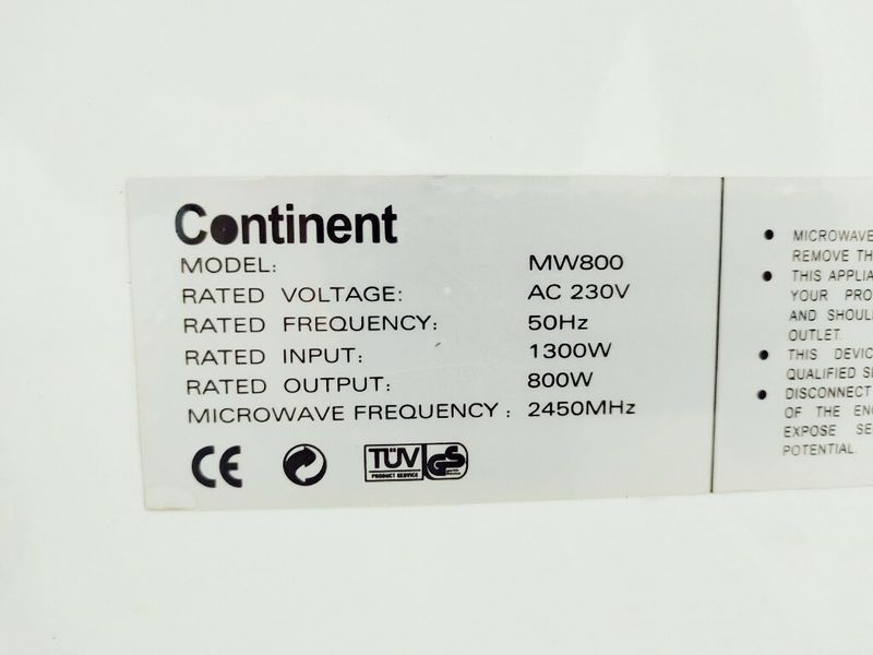 Мікрохвильова піч Continent MW800 1300w sn 0114057 000039110 фото