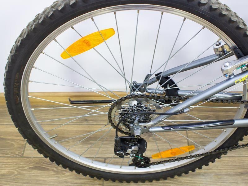 Велосипед 26 Ruddy Dax Mtb sus6 двопідвіс сіро-жовтий сталь 000019157 фото