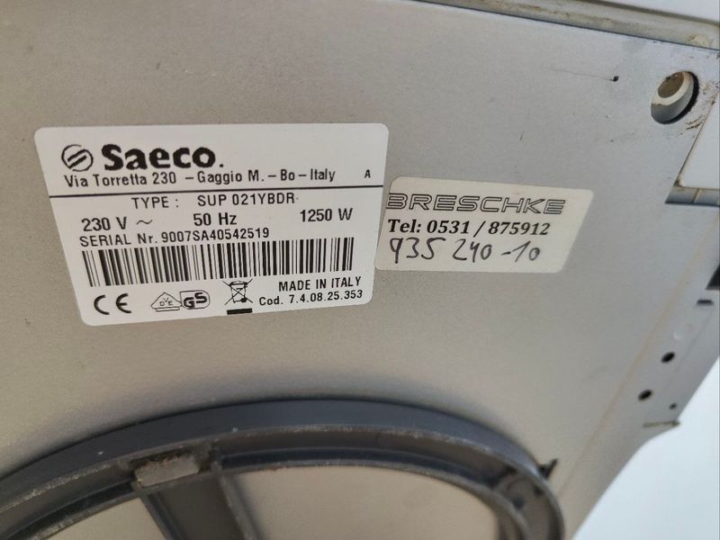 Кофемашина Saeco Incanto DeLuXe 1250W sn 9007SA40542519 000049489 фото