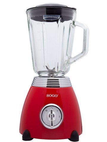 Блендер стаціонарний Sogo Retro SS 5560 500w 1500мл Red 000044536 фото