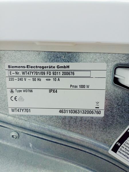 Сушильная машина Siemens IQ800 WT47Y701 09 000042354 фото