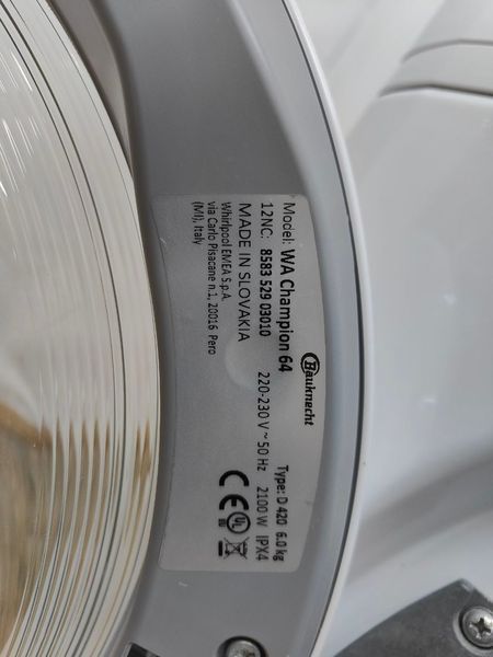Стиральная машина Bauknecht WA Champion 64 2100W 6кг 000053083 фото