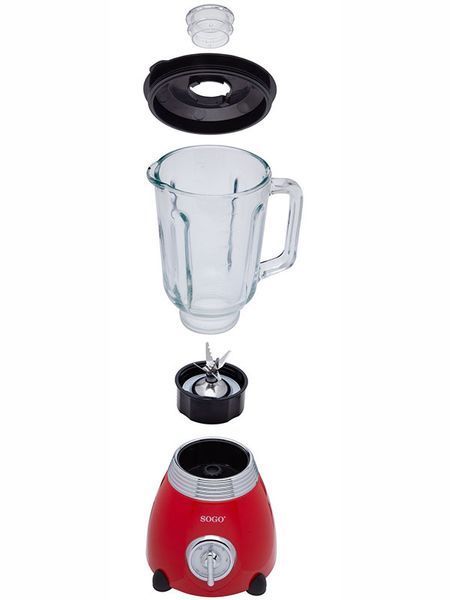 Блендер стационарный Sogo Retro SS 5560 500w 1500мл Red 000044536 фото