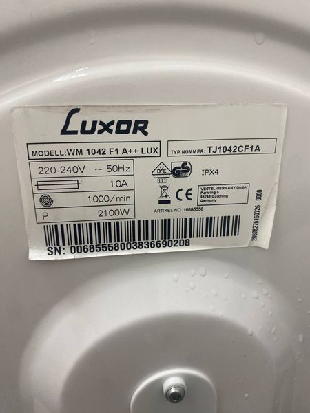 Стиральная машина Luxor WM 1042F1 2100W 5кг sn 00685558003836690208 000048184 фото