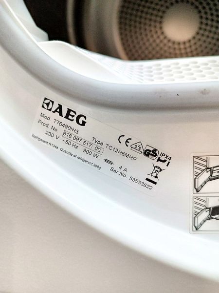 Сушильна машина AEG Protex Plus T76490IH3 900w 9 кг sn 53553622 000045982 фото