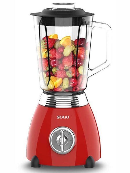 Блендер стационарный Sogo Retro SS 5560 500w 1500мл Red 000044536 фото