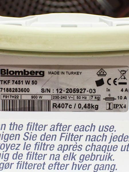 Сушильная машина Blomberg TKF 7451 W 50 000031844 фото
