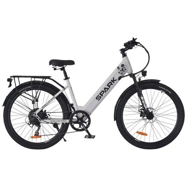 Велосипед з електромотором SPARK E-CITY EASY GO 48V/500W/12,5Ah 26" сіро-оливковий 000054852 фото