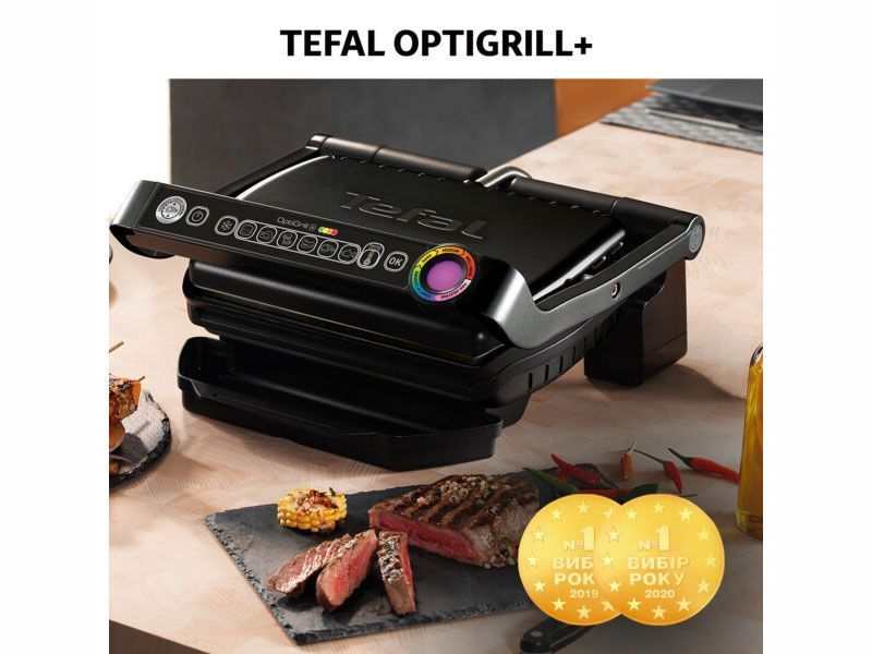 Контакт гриль Tefal OptiGrill Plus GC712812 2180w 000041952 фото