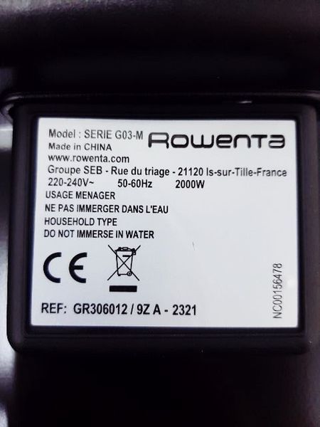 Контакт гриль Rowenta GR3060 Serie G03 M 000032798 фото