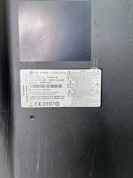 ТБ 47 LG 47LN575S Full HD Smart TV 130w sn 305WRJC0C292 000039267 фото