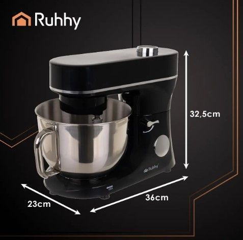 Миксер планетарный тестомес с подогревом Ruhhy 25726 2000w 000051224 фото