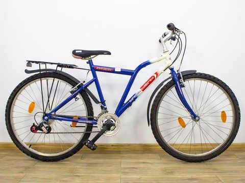 Горный велосипед 26 WheelWorx Invader бело синий сталь 000019079 фото
