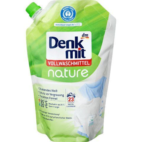 Био-гель для белых вещей Denkmit Vollwaschmittel Nature 1265 мл 000013516 фото