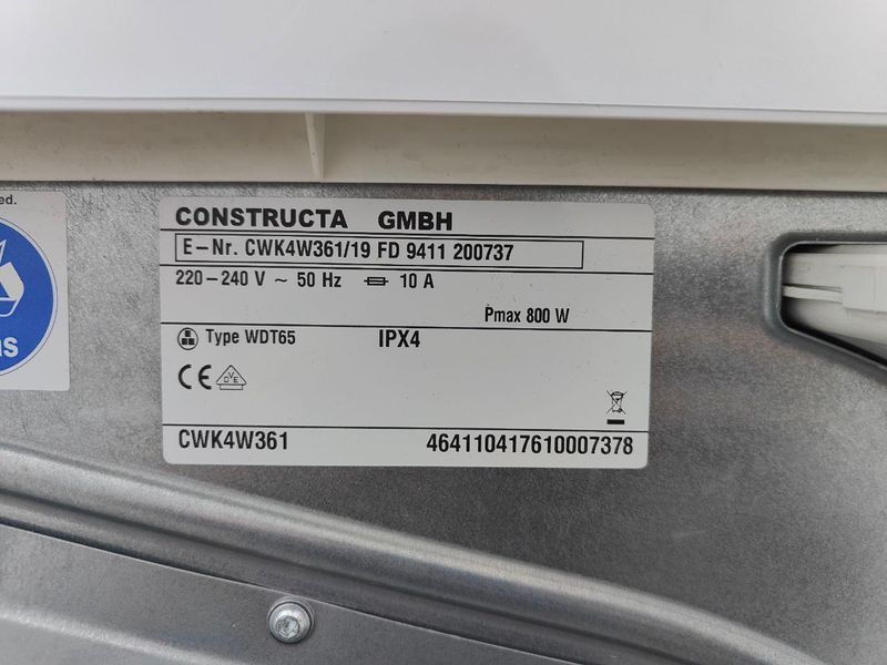 Сушильна машина Constructa Energy CWK4W361 800W 7кг sn 9411200737 000052204 фото