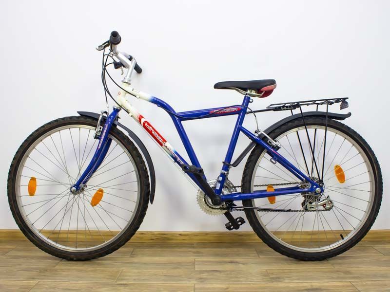 Горный велосипед 26 WheelWorx Invader бело синий сталь 000019079 фото