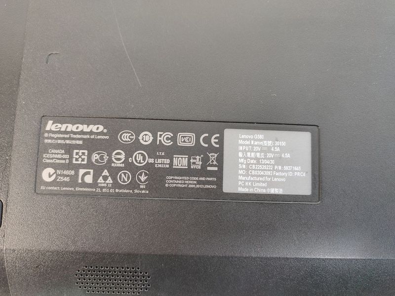 Ноутбук Lenovo G580 CB22525232 000043181 фото