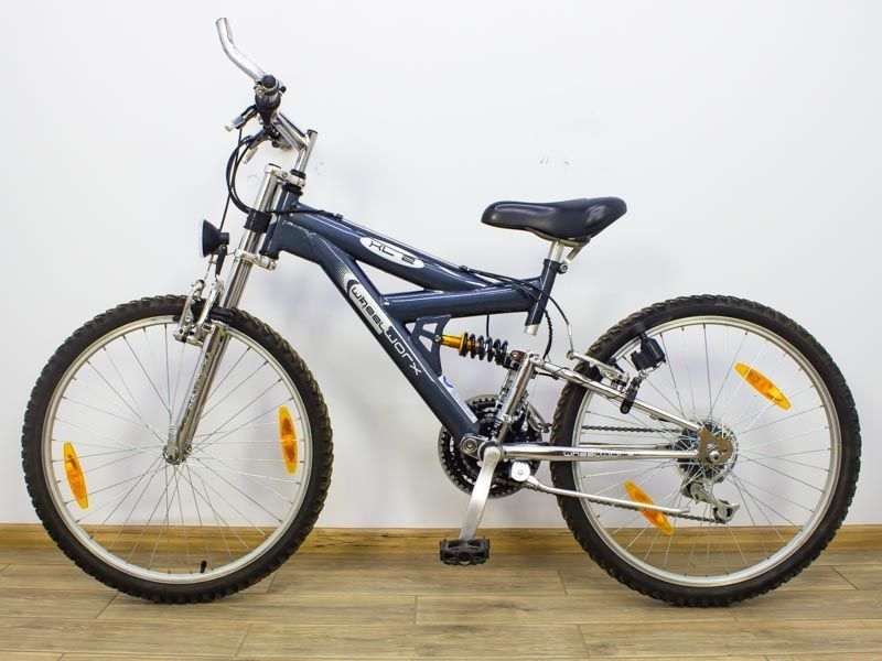 Велосипед 24 WheelWorx двопідвіс синій алюм 000019469 фото