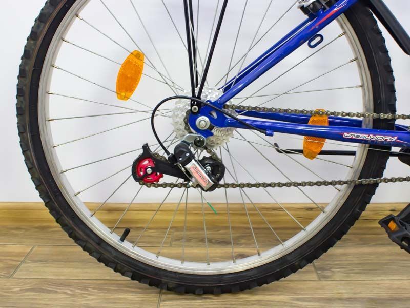 Горный велосипед 26 WheelWorx Invader бело синий сталь 000019079 фото