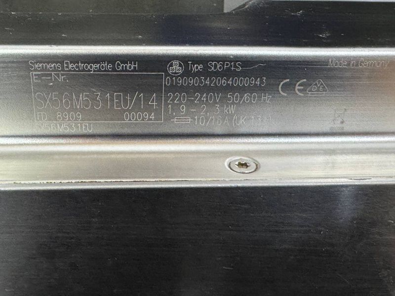 Посудомийна машина Siemens SX56M531EU 14 2300W 12персон sn 590900094 000053864 фото