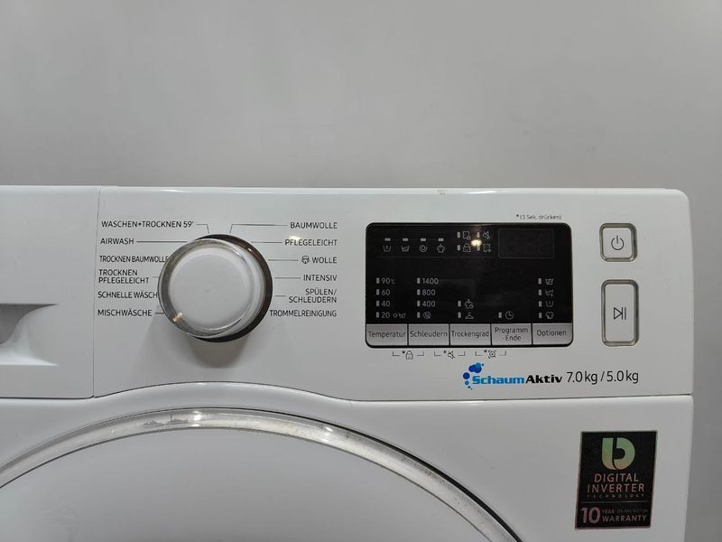 Пральна машина з сушінням Samsung WD70M4433IW 2400W 7+5кг sn 0RS25ADJ800070T 000051698 фото