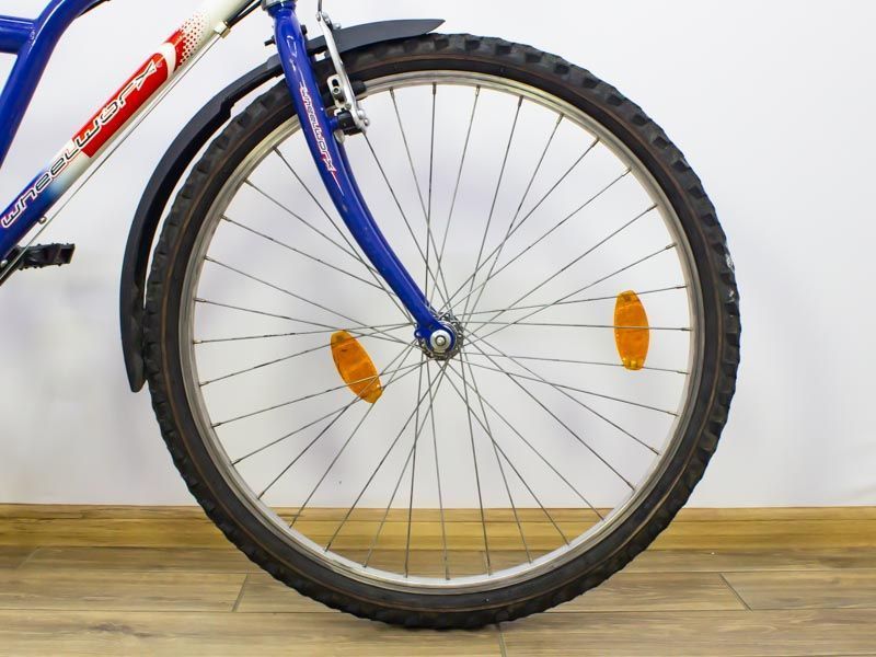 Горный велосипед 26 WheelWorx Invader бело синий сталь 000019079 фото