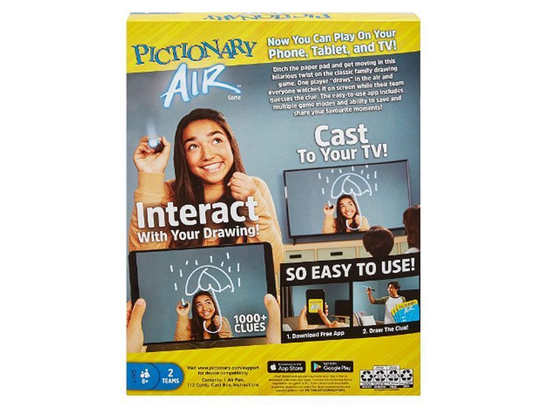 Настольная игра Pictionary Air Mattel GGC71 на английском 000027528 фото