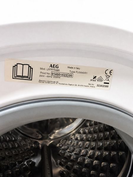Стиральная машина AEG 7000 Series LR7F75495 2200W 9кг sn 32302388 000055079 фото