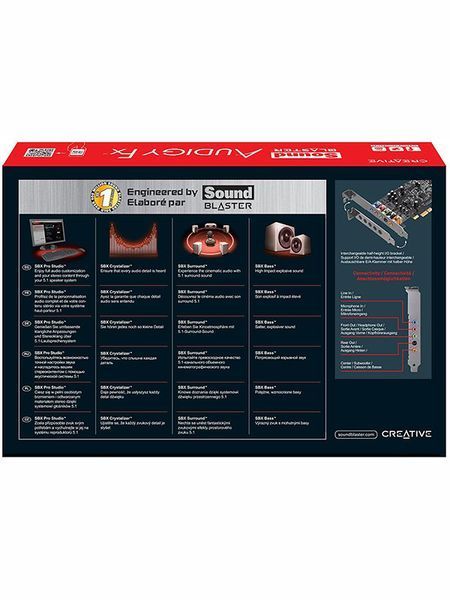 Звукова карта Creative Sound Blaster Audigy FX PCIe 5 1 SB1570 стік LPNHE535782298 43д 000028616 фото